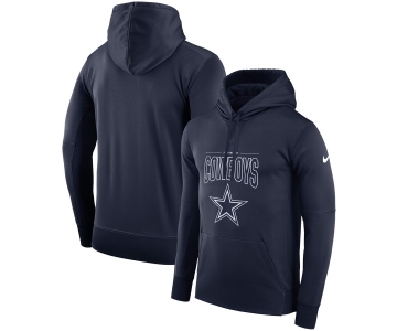 Dallas Cowboys Nike Sideline Property Of Logo Performance Pullover Hoodie Navy