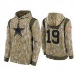 Men's Dallas Cowboys #19 Amari Cooper Camo 2021 Salute To Service Therma Performance Pullover Hoodie