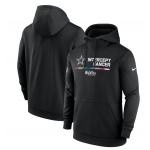 Men's Dallas Cowboys 2022 Black Crucial Catch Therma Performance Pullover Hoodie