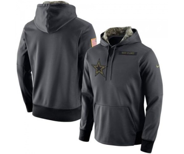 Men's Dallas Cowboys Nike Anthracite Salute to Service Player Performance Hoodie