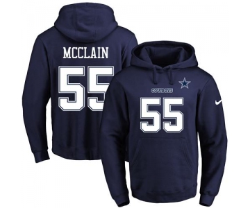 Nike Cowboys #55 Rolando McClain Navy Blue Name & Number Pullover NFL Hoodie