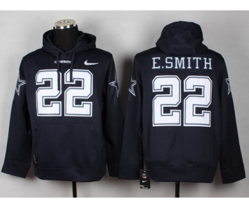 Nike Dallas Cowboys #22 Emmitt Smith Blue Hoodie