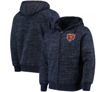 Chicago Bears G-III Sports by Carl Banks Discovery Sherpa Full-Zip Jacket - Heathered Navy