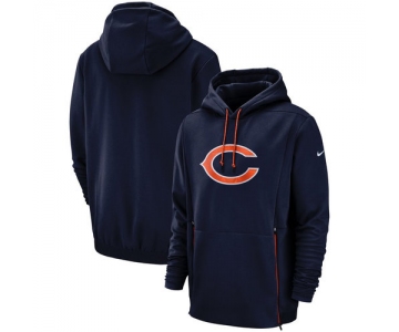 Chicago Bears Nike Sideline Performance Player Pullover Hoodie Navy