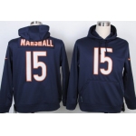 Nike Chicago Bears #15 Brandon Marshall Blue Hoodie