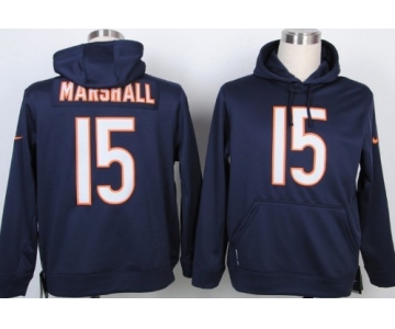 Nike Chicago Bears #15 Brandon Marshall Blue Hoodie