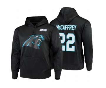 Carolina Panthers #22 Christian Mccaffrey Nike NFL 100 Primary Logo Circuit Name & Number Pullover Hoodie Black