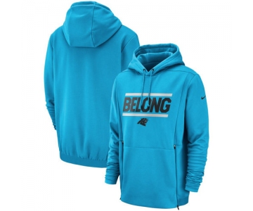 Carolina Panthers Nike Sideline Local Lockup Performance Pullover Hoodie Blue