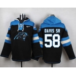 Nike Panthers #58 Thomas Davis Sr Black Player Pullover NFL Hoodie