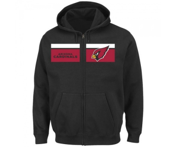 Arizona Cardinals Majestic Touchback Full-Zip Hoodie - Black