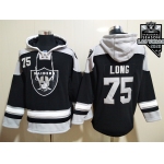 Men's Las Vegas Raiders #75 Howie Long NEW Black 2020 Inaugural Season Pocket Stitched NFL Pullover Hoodie