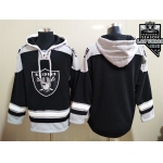 Men's Las Vegas Raiders Blank NEW Black Pocket Stitched NFL Pullover Hoodie