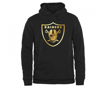 NFL Oakland Raiders Men's Pro Line Black Gold Collection Pullover Hoodies Hoody