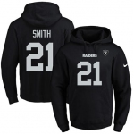 Nike Raiders #21 Sean Smith Black Name & Number Pullover NFL Hoodie