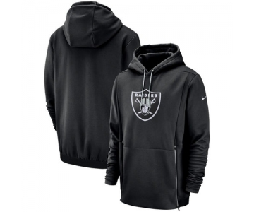 Oakland Raiders Nike Sideline Performance Player Pullover Hoodie Black