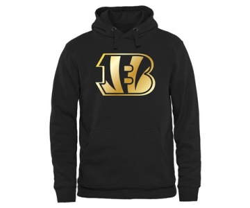 NFL Cincinnati Bengals Men's Pro Line Black Gold Collection Pullover Hoodies Hoody