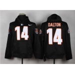 Nike Cincinnati Bengals #14 Andy Dalton Black Hoodie