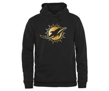 NFL Miami Dolphins Men's Pro Line Black Gold Collection Pullover Hoodies Hoody