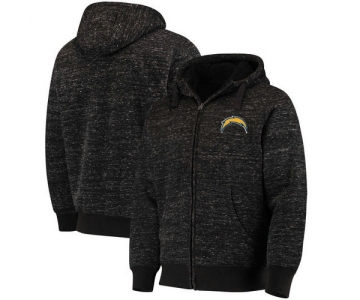 Los Angeles Chargers G-III Sports by Carl Banks Discovery Sherpa Full-Zip Jacket - Heathered Black