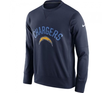 Men's Los Angeles Chargers Nike Navy Sideline Circuit Performance Sweatshirt