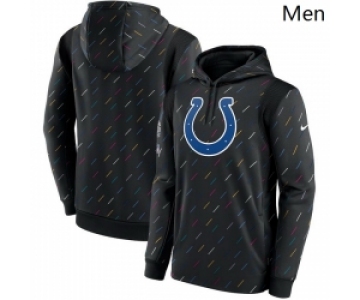 Men Indianapolis Colts Nike Charcoal 2021 NFL Crucial Catch Therma Pullover Hoodie