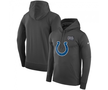 Men's Indianapolis Colts Nike Anthracite Crucial Catch Performance Pullover Hoodie