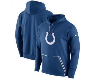 Men's Indianapolis Colts Nike Royal Champ Drive Vapor Speed Performance Pullover Hoodie