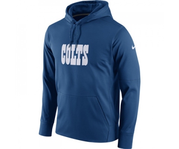 Men's Indianapolis Colts Nike Royal Circuit Wordmark Essential Performance Pullover Hoodie