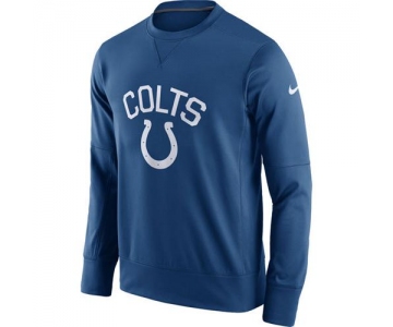 Men's Indianapolis Colts Nike Royal Sideline Circuit Performance Sweatshirt