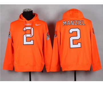 Nike Cleveland Browns #2 Johnny Manziel Orange Hoodie