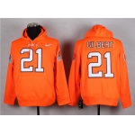 Nike Cleveland Browns #21 Justin Gilbert Orange Hoodie