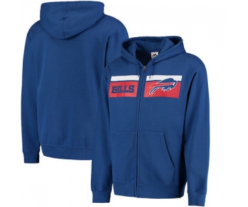 Buffalo Bills Majestic Touchback Full-Zip Hoodie - Royal