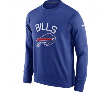 Men's Buffalo Bills Nike Royal Sideline Circuit Performance Sweatshirt