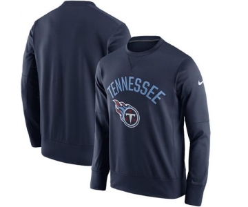 Men's Tennessee Titans Nike Navy Sideline Circuit Performance Sweatshirt