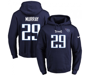 Nike Titans #29 DeMarco Murray Navy Blue Name & Number Pullover NFL Hoodie