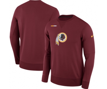 Men's Washington Redskins Nike Burgundy Sideline Team Logo Performance Sweatshirt