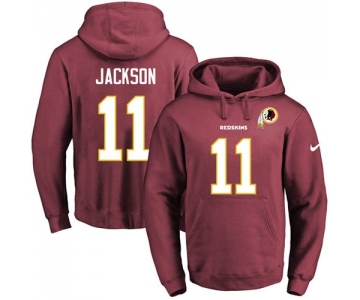 Nike Redskins #11 DeSean Jackson Burgundy Red Name & Number Pullover NFL Hoodie