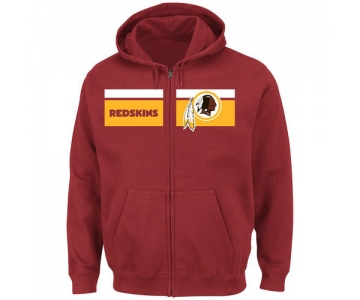 Washington Redskins Majestic Touchback Full-Zip Hoodie - Burgundy