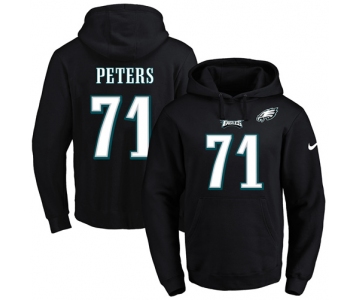 Nike Eagles #71 Jason Peters Black Name & Number Pullover NFL Hoodie