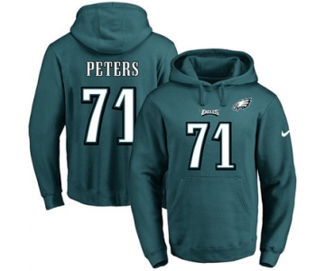 Nike Eagles #71 Jason Peters Midnight Green Name & Number Pullover NFL Hoodie