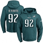 Nike Eagles #92 Reggie White Midnight Green Name & Number Pullover NFL Hoodie