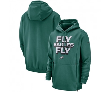 Philadelphia Eagles Nike Sideline Local Lockup Pullover Hoodie Midnight Green