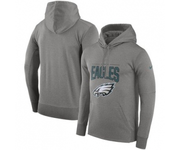 Philadelphia Eagles Nike Sideline Property of Performance Pullover Hoodie Gray