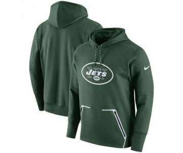 Men's New York Jets Nike Green Champ Drive Vapor Speed Pullover Hoodie
