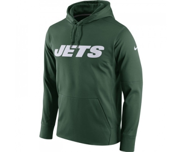 Men's New York Jets Nike Green Circuit Wordmark Essential Performance Pullover Hoodie