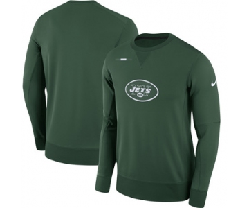 Men's New York Jets Nike Green Sideline Team Logo Performance Sweatshirt