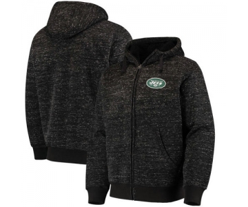 New York Jets G-III Sports by Carl Banks Discovery Sherpa Full-Zip Jacket - Heathered Black