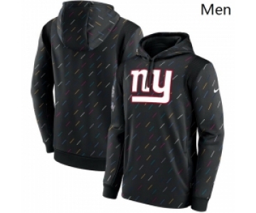 Men New York Giants Nike Charcoal 2021 NFL Crucial Catch Therma Pullover Hoodie