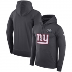 Men's New York Giants Nike Anthracite Crucial Catch Performance Pullover Hoodie