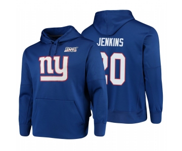 New York Giants #20 Janoris Jenkins Nike NFL 100 Primary Logo Circuit Name & Number Pullover Hoodie Royal